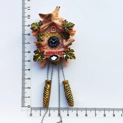 Magneți pentru frigider pictați manual 3D, ceas cu cuc pentru frigider, autocolant decorativ Germania, Austria, Elveția, cadou suvenir de călătorie