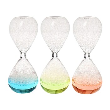 Bubble Singing Hourglass Handmade Craft Liquid Motion Timer Ανθεκτικά δώρα γενεθλίων Γυάλινο υγρό για φίλους Faimly Παιδιά Παιδιά