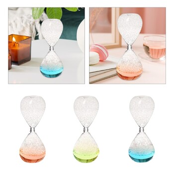 Bubble Singing Hourglass Handmade Craft Liquid Motion Timer Ανθεκτικά δώρα γενεθλίων Γυάλινο υγρό για φίλους Faimly Παιδιά Παιδιά