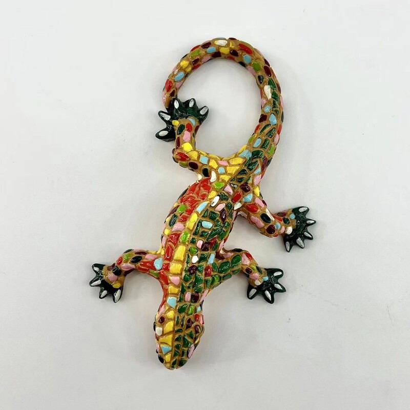 Spania Republica Dominicană Magnet pentru frigider Suvenir de călătorie Soparlă Gecko Decor magnetic pentru casă Cadou pentru prieteni