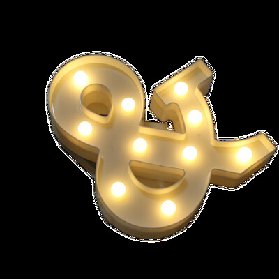 Lampă cu numere luminoase Litere alfabetice Lumini LED Ziua Îndrăgostiților Decor petrecere de nuntă 0-9 Litere digitale AZ Lumină de noapte