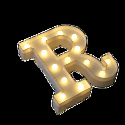 Lampă cu numere luminoase Litere alfabetice Lumini LED Ziua Îndrăgostiților Decor petrecere de nuntă 0-9 Litere digitale AZ Lumină de noapte