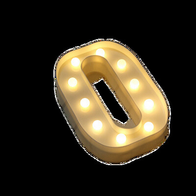 Lampă cu numere luminoase Litere alfabetice Lumini LED Ziua Îndrăgostiților Decor petrecere de nuntă 0-9 Litere digitale AZ Lumină de noapte