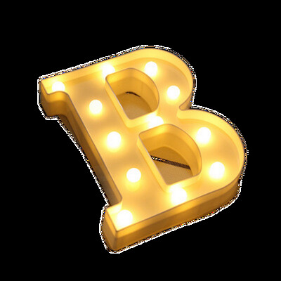 Lampă cu numere luminoase Litere alfabetice Lumini LED Ziua Îndrăgostiților Decor petrecere de nuntă 0-9 Litere digitale AZ Lumină de noapte