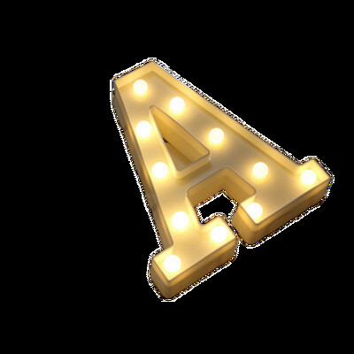 Lampă cu numere luminoase Litere alfabetice Lumini LED Ziua Îndrăgostiților Decor petrecere de nuntă 0-9 Litere digitale AZ Lumină de noapte