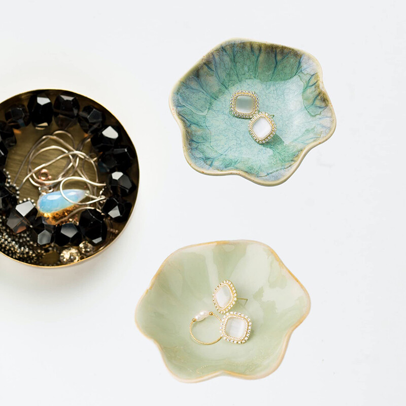 Farfurii de bijuterii tavi de bijuterii ceramica farfurii de depozitare ornamente de bijuterii