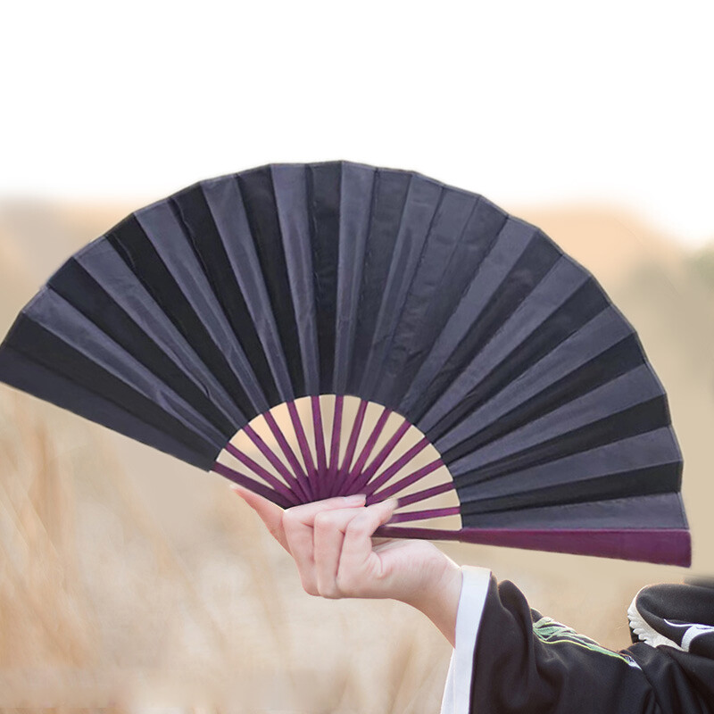 33 cm/26 cm stil chinezesc mahon culoare solidă evantai pliabil bricolaj scris de mână caligrafie evantai pânză de mătase performanță dans cadou