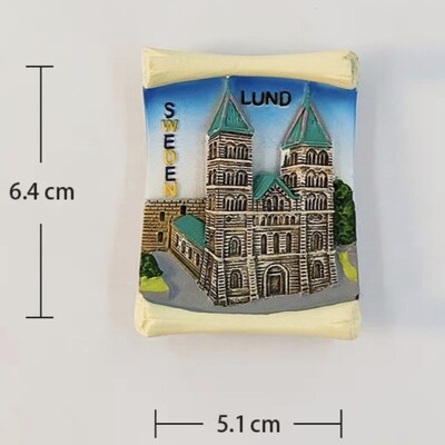 Europa Švedija 3D šaldytuvo magnetai turizmo suvenyrai šaldytuvo magnetai lipdukų kolekcija rankdarbių dekoravimo straipsniai