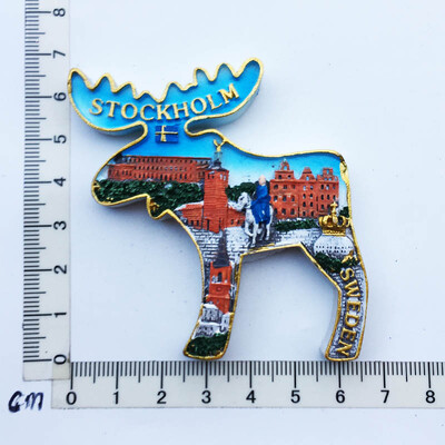 Europa Švedija 3D šaldytuvo magnetai turizmo suvenyrai šaldytuvo magnetai lipdukų kolekcija rankdarbių dekoravimo straipsniai