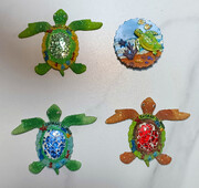 Țestoasă cu vedere la mare Suvenir turistic Magneți pentru frigider Articole de decorare Artizanat Artizanat Frigider magnetic de colecție Cadouri