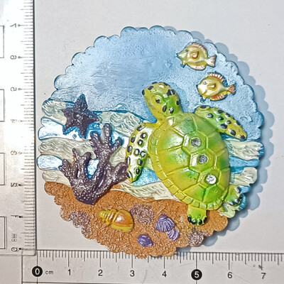 Țestoasă cu vedere la mare Suvenir turistic Magneți pentru frigider Articole de decorare Artizanat Artizanat Frigider magnetic de colecție Cadouri