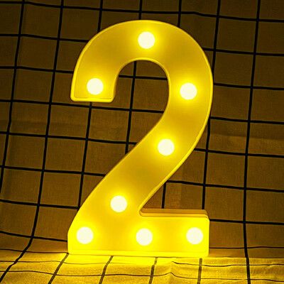 Litere și cifre cu lumină caldă LED de 22 cm, folosind bateriile ca lumină pentru decorarea casei pentru propuneri și petreceri aniversare