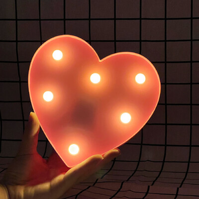 Litere și cifre cu lumină caldă LED de 22 cm, folosind bateriile ca lumină pentru decorarea casei pentru propuneri și petreceri aniversare