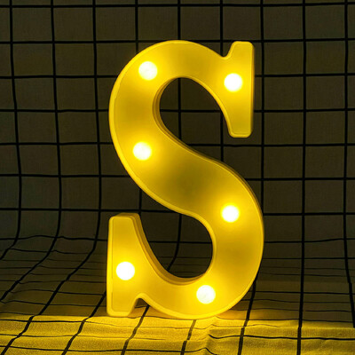 Litere și cifre cu lumină caldă LED de 22 cm, folosind bateriile ca lumină pentru decorarea casei pentru propuneri și petreceri aniversare