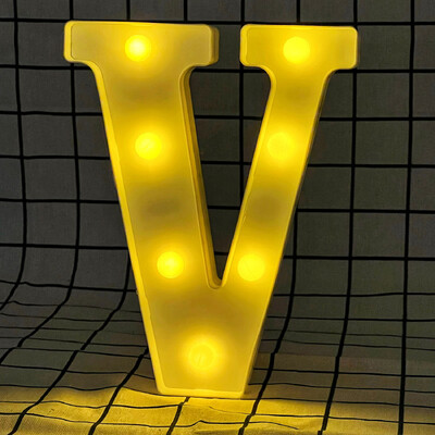 Litere și cifre cu lumină caldă LED de 22 cm, folosind bateriile ca lumină pentru decorarea casei pentru propuneri și petreceri aniversare