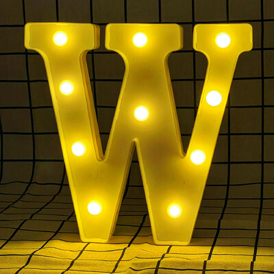 Litere și cifre cu lumină caldă LED de 22 cm, folosind bateriile ca lumină pentru decorarea casei pentru propuneri și petreceri aniversare