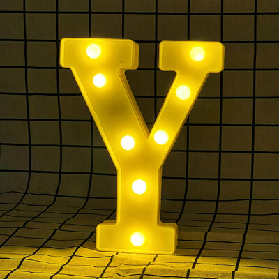 Litere și cifre cu lumină caldă LED de 22 cm, folosind bateriile ca lumină pentru decorarea casei pentru propuneri și petreceri aniversare