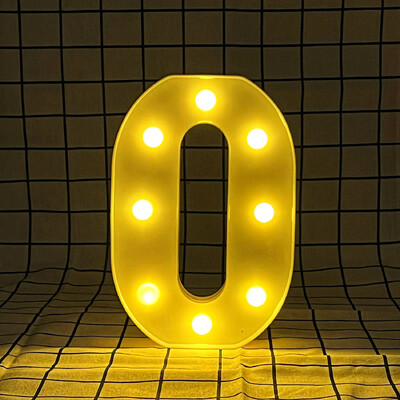 Litere și cifre cu lumină caldă LED de 22 cm, folosind bateriile ca lumină pentru decorarea casei pentru propuneri și petreceri aniversare