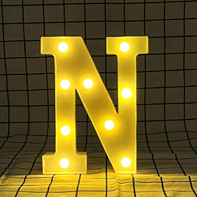 Litere și cifre cu lumină caldă LED de 22 cm, folosind bateriile ca lumină pentru decorarea casei pentru propuneri și petreceri aniversare