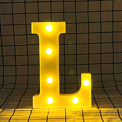 Litere și cifre cu lumină caldă LED de 22 cm, folosind bateriile ca lumină pentru decorarea casei pentru propuneri și petreceri aniversare