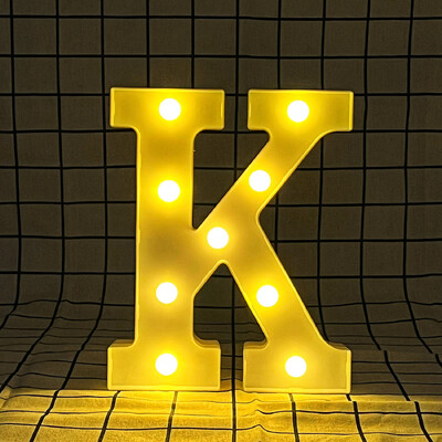 Litere și cifre cu lumină caldă LED de 22 cm, folosind bateriile ca lumină pentru decorarea casei pentru propuneri și petreceri aniversare