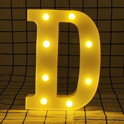 Litere și cifre cu lumină caldă LED de 22 cm, folosind bateriile ca lumină pentru decorarea casei pentru propuneri și petreceri aniversare