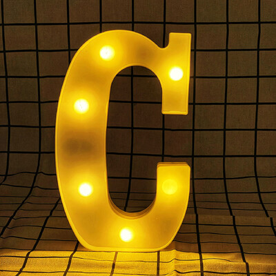 Litere și cifre cu lumină caldă LED de 22 cm, folosind bateriile ca lumină pentru decorarea casei pentru propuneri și petreceri aniversare