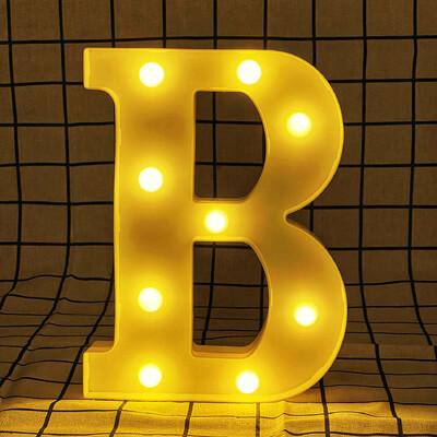 Litere și cifre cu lumină caldă LED de 22 cm, folosind bateriile ca lumină pentru decorarea casei pentru propuneri și petreceri aniversare