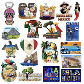 America de Nord Mexic Magneți pentru frigider 3D Suveniruri turistice Colectie de autocolante magnetice pentru frigider