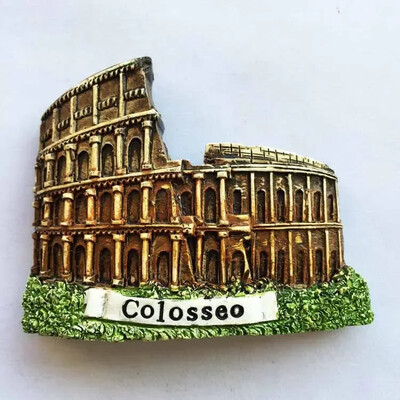 Italia Roma Colosseo magnet de frigider Turism Suvenir Rășină Artizanat Diviz Magnetic Autocolante Frigider decor acasă Cadouri de colecție