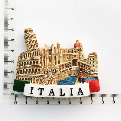 Italia Roma Colosseo magnet de frigider Turism Suvenir Rășină Artizanat Diviz Magnetic Autocolante Frigider decor acasă Cadouri de colecție