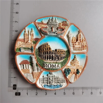 Italia Roma Colosseo magnet de frigider Turism Suvenir Rășină Artizanat Diviz Magnetic Autocolante Frigider decor acasă Cadouri de colecție