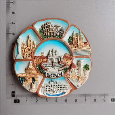 Italia Roma Colosseo magnet de frigider Turism Suvenir Rășină Artizanat Diviz Magnetic Autocolante Frigider decor acasă Cadouri de colecție