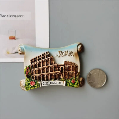 Italia Roma Colosseo magnet de frigider Turism Suvenir Rășină Artizanat Diviz Magnetic Autocolante Frigider decor acasă Cadouri de colecție