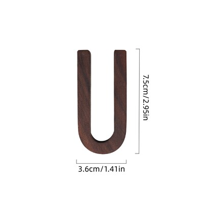 1 buc. perete din nuc negru litere englezești din lemn, numere, combinație gratuită, decor din lemn, cafenea, bar, decorațiuni pentru casă