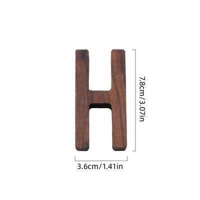 1 buc. perete din nuc negru litere englezești din lemn, numere, combinație gratuită, decor din lemn, cafenea, bar, decorațiuni pentru casă