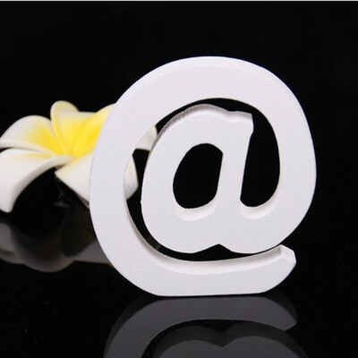 Alfabet cu litere din lemn alb Design personalizat cu nume Meșteșuguri de artă DIY, în picioare, de Crăciun, aniversare, petrecere de nuntă, decorare acasă 8 cm