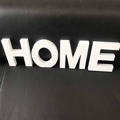 Alfabet cu litere din lemn alb Design personalizat cu nume Meșteșuguri de artă DIY, în picioare, de Crăciun, aniversare, petrecere de nuntă, decorare acasă 8 cm