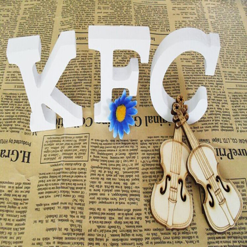 Alfabet cu litere din lemn alb Design personalizat cu nume Meșteșuguri de artă DIY, în picioare, de Crăciun, aniversare, petrecere de nuntă, decorare acasă 8 cm