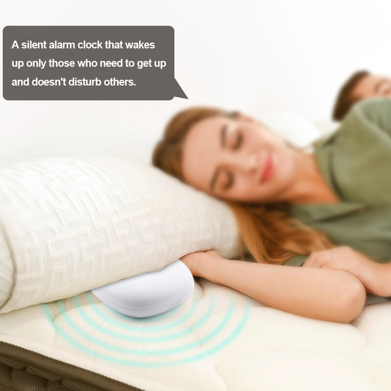 Ceas cu alarmă cu vibrații silențioase 2 moduri de vibrare Ceas cu alarmă cu trezire puternică multifuncțională pentru surzi cu deficiențe de auz