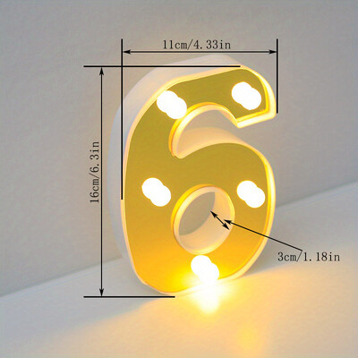 Lumină cu litere cu LED auriu, alfabet, lampă cu numere luminoase, litere, lumină de noapte pentru propunerea de spovedanie, decorarea unui bar de acasă