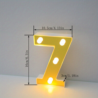 Lumină cu litere cu LED auriu, alfabet, lampă cu numere luminoase, litere, lumină de noapte pentru propunerea de spovedanie, decorarea unui bar de acasă