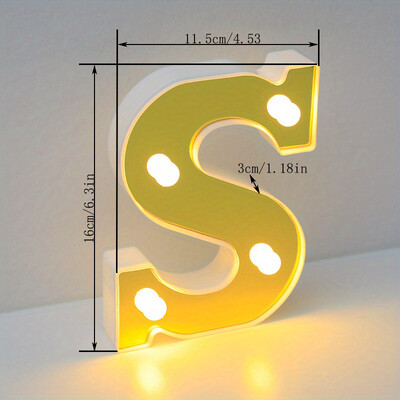 Lumină cu litere cu LED auriu, alfabet, lampă cu numere luminoase, litere, lumină de noapte pentru propunerea de spovedanie, decorarea unui bar de acasă