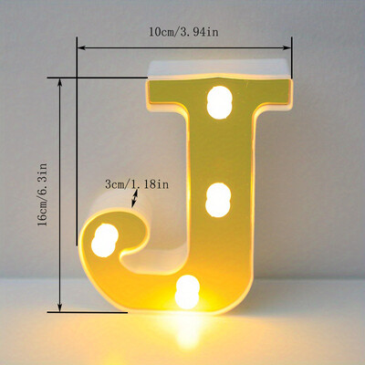 Lumină cu litere cu LED auriu, alfabet, lampă cu numere luminoase, litere, lumină de noapte pentru propunerea de spovedanie, decorarea unui bar de acasă