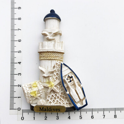 Maldyvų Kelionės Suvenyrai Šaldytuvo magnetai Kūrybingi namų dekoracija Derva Šaldytuvas Magnetiniai lipdukai Pranešimų lentos lipdukai