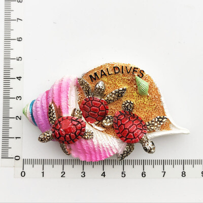 Maldyvų Kelionės Suvenyrai Šaldytuvo magnetai Kūrybingi namų dekoracija Derva Šaldytuvas Magnetiniai lipdukai Pranešimų lentos lipdukai