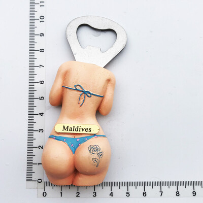 Maldyvų Kelionės Suvenyrai Šaldytuvo magnetai Kūrybingi namų dekoracija Derva Šaldytuvas Magnetiniai lipdukai Pranešimų lentos lipdukai