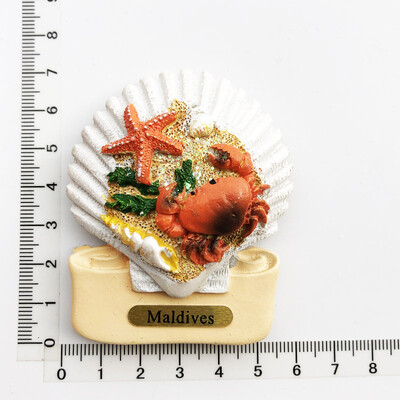 Maldyvų Kelionės Suvenyrai Šaldytuvo magnetai Kūrybingi namų dekoracija Derva Šaldytuvas Magnetiniai lipdukai Pranešimų lentos lipdukai