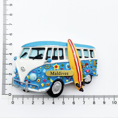 Maldyvų Kelionės Suvenyrai Šaldytuvo magnetai Kūrybingi namų dekoracija Derva Šaldytuvas Magnetiniai lipdukai Pranešimų lentos lipdukai