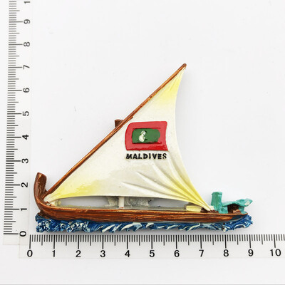 Maldyvų Kelionės Suvenyrai Šaldytuvo magnetai Kūrybingi namų dekoracija Derva Šaldytuvas Magnetiniai lipdukai Pranešimų lentos lipdukai